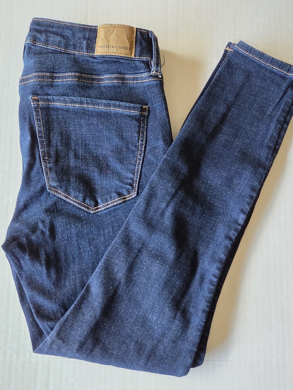 American Eagle Jegging Next Level Stretch Women's 4 Short Dark Wash Indigo EUC